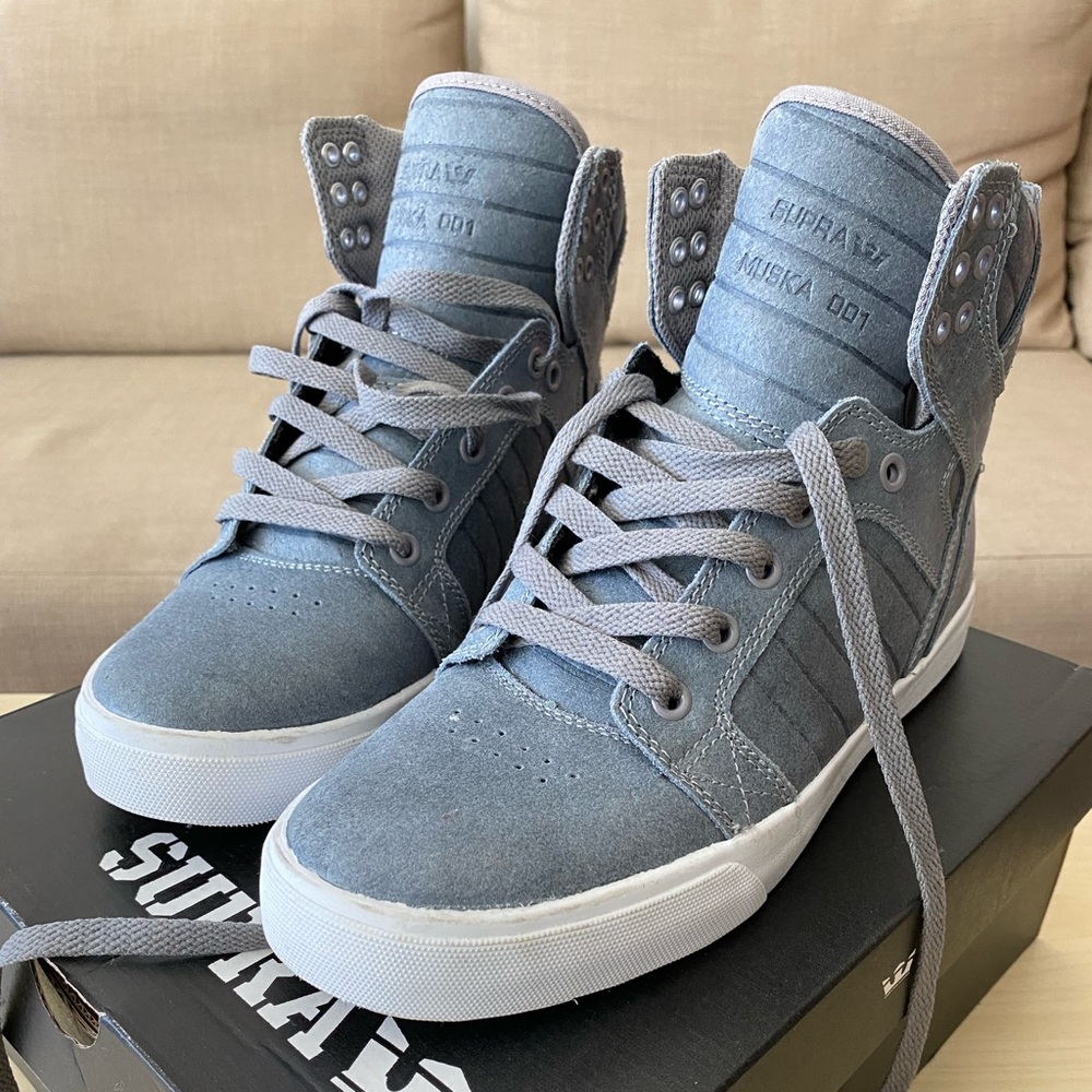 Lightly used: Supra Skytop Slate Blue-White US 8